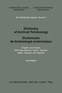 Dictionary of Archival Terminology / Dictionnaire de Terminologie Archivistique