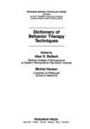 Dictionary of Behaviour Therapy Techniques