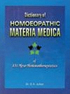 Dictionary of Homoeopathic Materia Medica