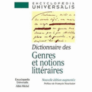 Dictionnaire DES Genres Et Notions Litteraires - Nourissier, Francois