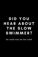Did You Hear About The Slow Swimmer? He Could Only Do The Crawl: Funny Water Polo Notebook Gift Idea For Waterpolo Player Training - 120 Pages (6" x 9") Hilarious Gag Present