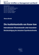 Die Ausfuhrkontrolle Von Know-How