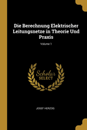 Die Berechnung Elektrischer Leitungsnetze in Theorie Und Praxis; Volume 1