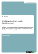 Die Pflegefamilie als soziales Familiensystem: Leibliche Kinder in intrafamilialen Spannungsfeldern. Ihre Bedeutung fr das Pflegeverhltnis unter besonderer Bercksichtigung ihres Bindungs- und Beziehungserlebens