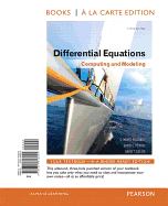 Differential Equations: Computing and Modeling, Book a la Carte Edition