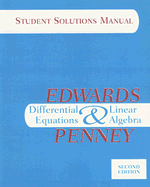 Differential Equations & Linear Algebra, Student Solutions Manual