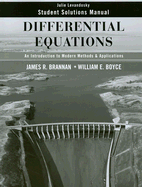 Differential Equations Student Solutions Manual: An Introduction to Modern Methods and Applications