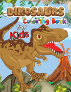 Dinosaur Coloring Book for Kids: Easy and Beautiful Dinosaur in the Fantasy World Coloring Pages