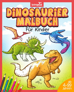 Dinosaurier Malbuch f?r Kinder: Mein tolles Dino Buch zum Ausmalen mit spannenden Fakten und Hintergrundwissen. Dino-Motive f?r Jungen und M?dchen ab 4 Jahren, die Spa? am Malen haben.