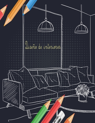 Diseo de interiores: Libro para colorear para adultos con diseos de casas decoradas modernas e ideas de habitaciones para relajarse - New Publishings, Ananas