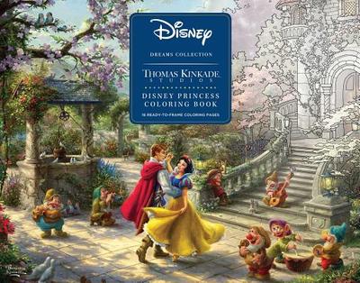 Disney Dreams Collection Thomas Kinkade Studios Disney Princess Coloring Poster - Kinkade, Thomas