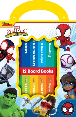 Disney Junior Marvel Spidey and His Amazing Friends: 12 Board Books - Pi Kids