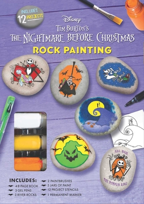 Disney Tim Burton's the Nightmare Before Christmas Rock Painting - Kelman, Marcy