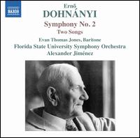 Dohnnyi: Symphony No. 2; Two Songs - Evan Thomas Jones (baritone); Florida State University Symphony Orchestra; Alexander Jimnez (conductor)