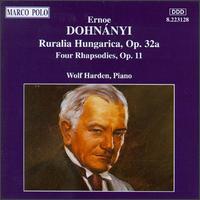 Dohnanyi: Rhapsodies Op11; Ruralia Hungarica Op32 - Wolf Harden (piano)