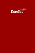 Doodle Journal - Great for Sketching, Doodling, Project Planning or Brainstorming: Medium Ruled, Soft Cover, 6 X 9 Journal, Brick Red, 100 Undated Pages