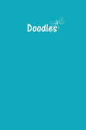 Doodle Journal - Great for Sketching, Doodling, Project Planning or Brainstorming: Medium Ruled, Soft Cover, 6 x 9 Journal, Robins Egg Blue, 100 Undated Pages
