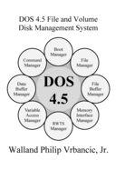 DOS 4.5 File and Volume Disk Management System