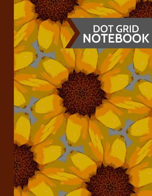 Dot Grid Notebook: Softcover Paperback Sunflower Dot Grid Journal - Fresh Notebooks, Lilly