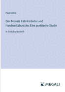 Drei Monate Fabrikarbeiter und Handwerksbursche; Eine praktische Studie: in Gro?druckschrift