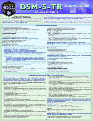 Dsm-5-Tr Medical Coding: A Quickstudy Laminated Reference Guide - Bernstein, Rona, PsyD, and Jacobs, Elizabeth