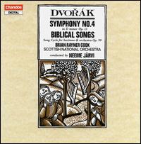 Dvork: Symphony No. 4; Biblical Songs - Brian Rayner Cook (baritone); Scottish National Orchestra; Neeme Jrvi (conductor)