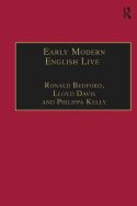 Early Modern English Lives: Autobiography and Self-Representation 1500-1660