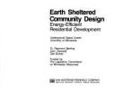 Earth Sheltered Comm Roy Use Only - Underground Space Center