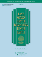 Easy Songs for the Beginning Tenor - Part II - Book/Online Audio