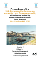 ECIE 2023-Proceedings of the 18th European Conference on Innovation and Entrepreneurship VOL 2