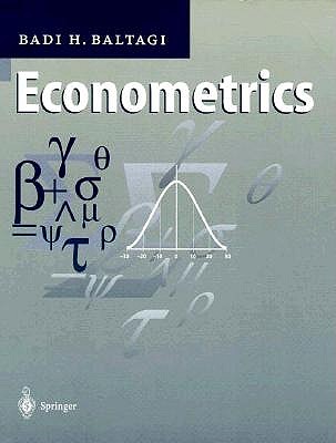 Econometrics - Baltagi, Badi H, Professor