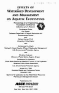 Effects of Watershed Development and Management on Aquatic Ecosystems