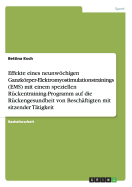 Effekte eines neunwchigen Ganzkrper-Elektromyostimulationstrainings (EMS) mit einem speziellen Rckentraining-Programm auf die Rckengesundheit von Beschftigten mit sitzender Ttigkeit