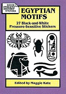 Egyptian Motifs: 27 Black-And-White Pressure-Sensitive Stickers