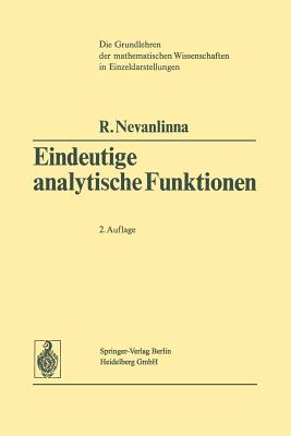 Eindeutige Analytische Funktionen - Nevanlinna, Rolf