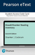 Ekwall/Shanker Reading Inventory, Pearson Etext -- Access Card