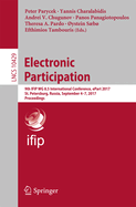 Electronic Participation: 9th Ifip Wg 8.5 International Conference, Epart 2017, St. Petersburg, Russia, September 4-7, 2017, Proceedings