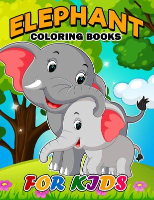 Elephant Coloring Book for Kids: Easy Activity Book for Boys, Girls and Toddlers - Kodomo Publishing