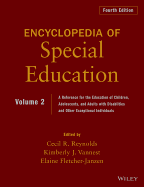 Encyclopedia of Special Education, Volume 2: A Reference for the Education of Children, Adolescents, and Adults with Disabilities and Other Exceptional Individuals