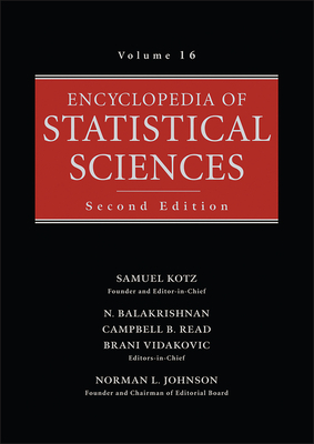 Encyclopedia of Statistical Sciences, Index, Volume 16 - Kotz, Samuel, and Balakrishnan, N, and Read, Campbell B