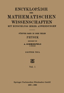 Encyklop?die der Mathematischen Wissenschaften mit Einschluss Ihrer Anwendungen, Vol. 5: In Drei Teilen; Physik; Dritter Teil (Classic Reprint)