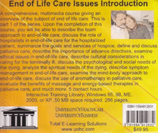 End of Life Care Issues Introduction