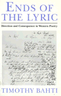 Ends of the Lyric: Direction and Consequence in Western Poetry