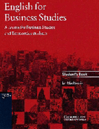 English for Business Studies Student's book: A Course for Business Studies and Economics Students