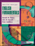 English Fundamentals, Form C - Lindblom, Peter, and Emery, Donald W, and Kierzek, John M