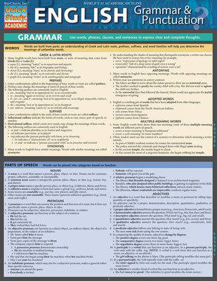 English Grammar & Punctuation - BarCharts Inc