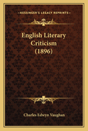 English Literary Criticism (1896)