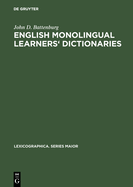 English Monolingual Learners' Dictionaries: A User-Oriented Study