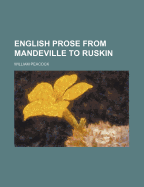 English prose from Mandeville to Ruskin