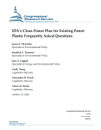 EPA's Clean Power Plan for Existing Power Plants: Frequently Asked Questions: R44341